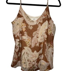 Mine Brown Paisley Camisole